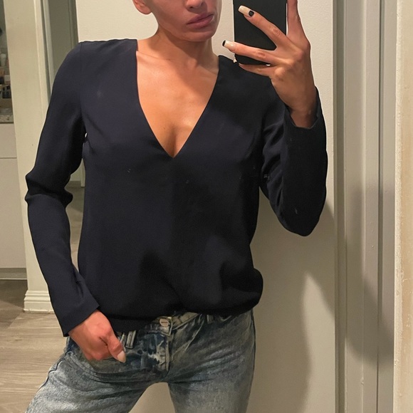 Navy Intermix Top - Picture 8 of 9